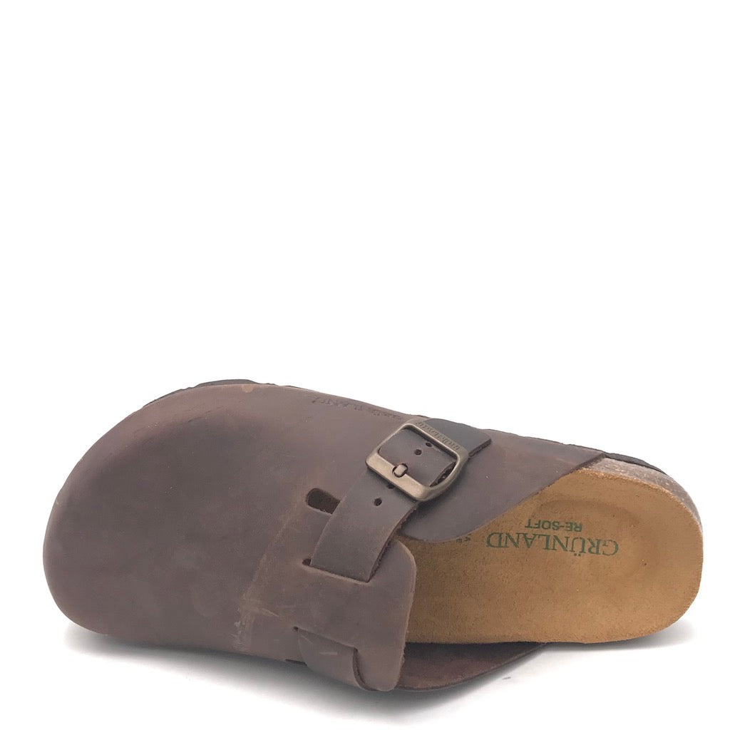 Zulian Calzature Ciabatta chiusa Bobo mogano Prezzo Ridotto