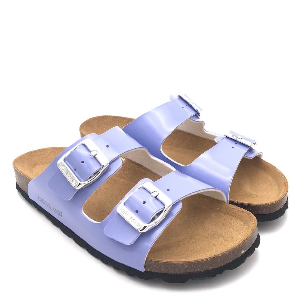 Zulian Calzature Ciabatta Sara doppia fibbia pervinca 50% di sconto per tempo limitato