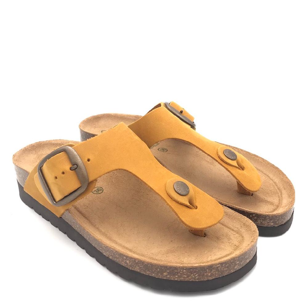 Zulian Calzature Ciabatta Hola infradito ocra Vendite Flash