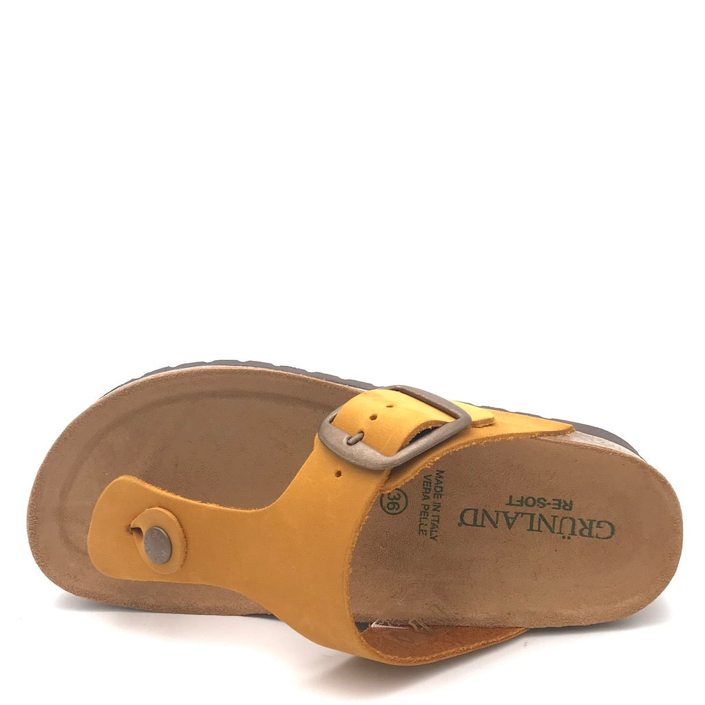 Zulian Calzature Ciabatta Hola infradito ocra Vendite Flash