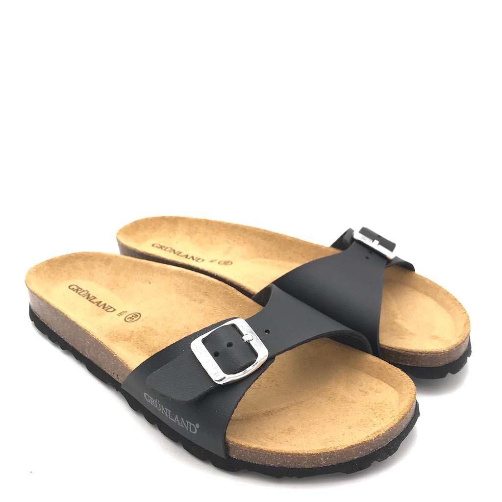 Zulian Calzature Ciabatta Sara fascia nera Italy