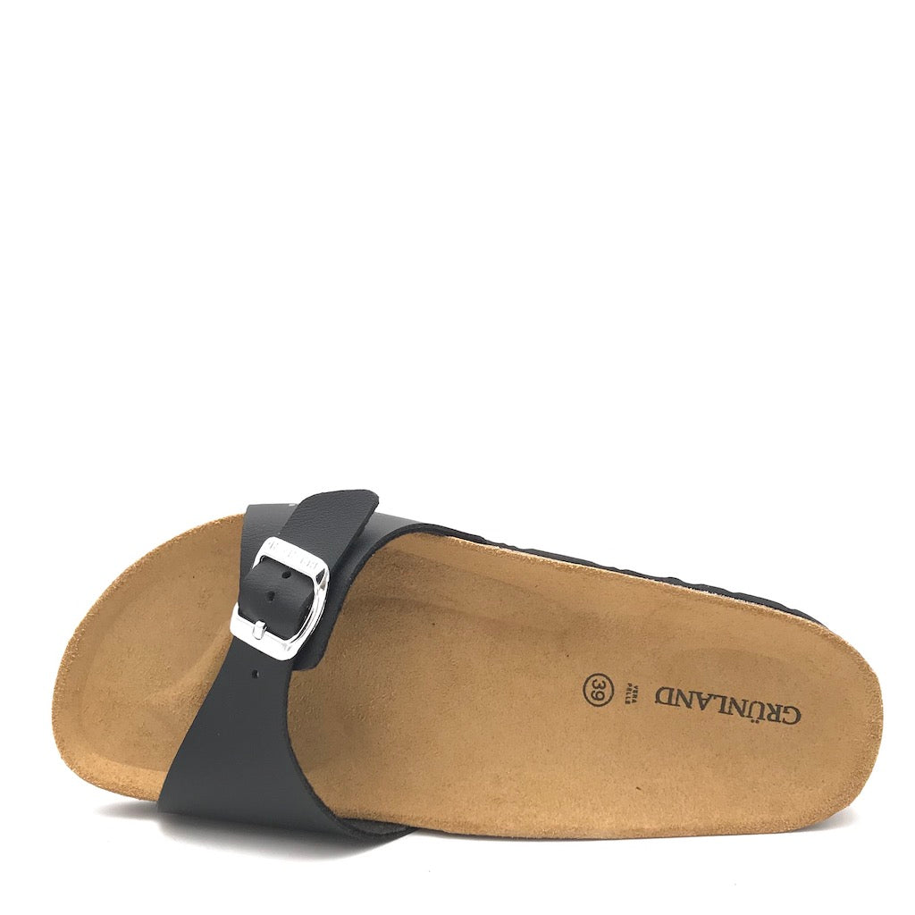 Zulian Calzature Ciabatta Sara fascia nera Italy