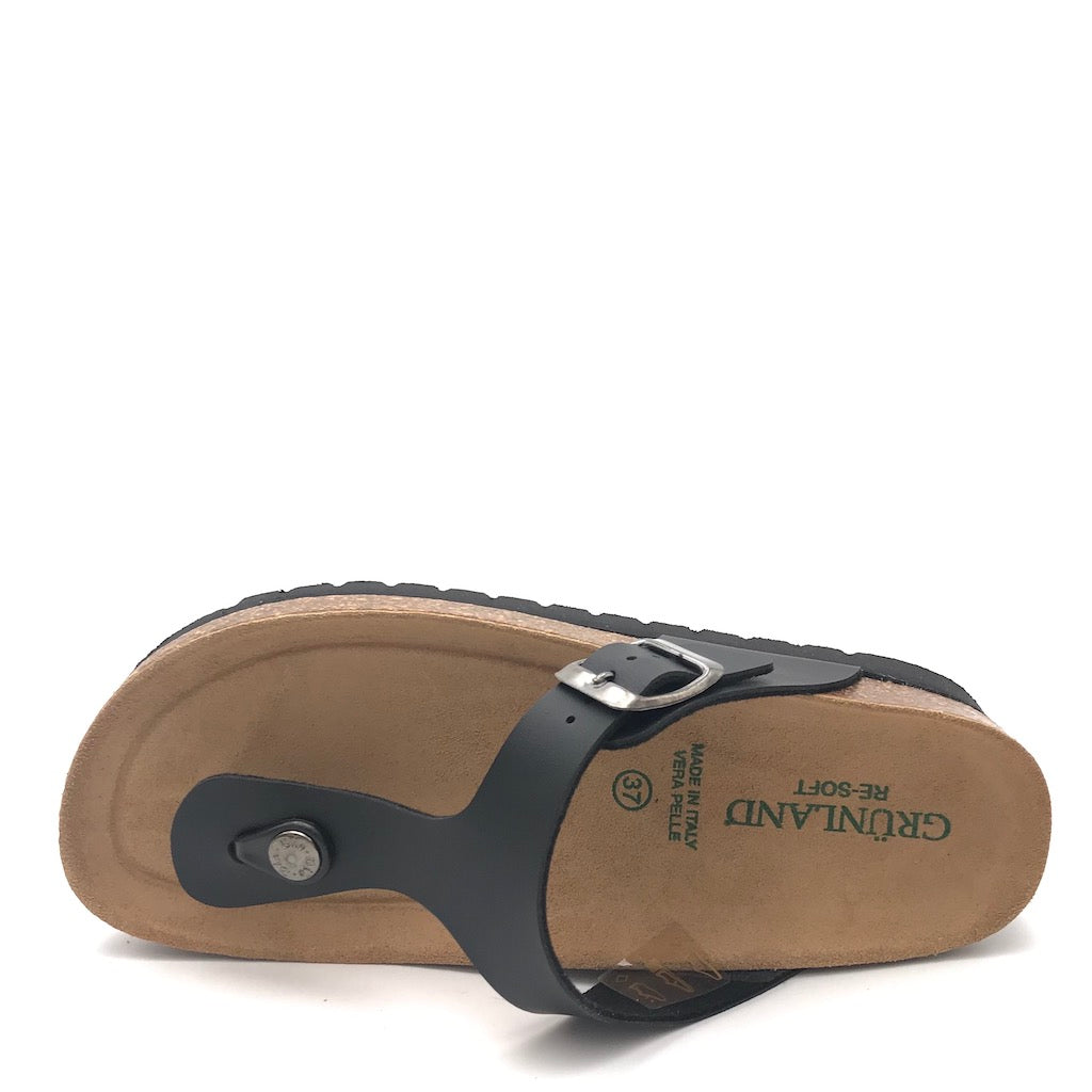Zulian Calzature Ciabatta Hola infradito nero 2025