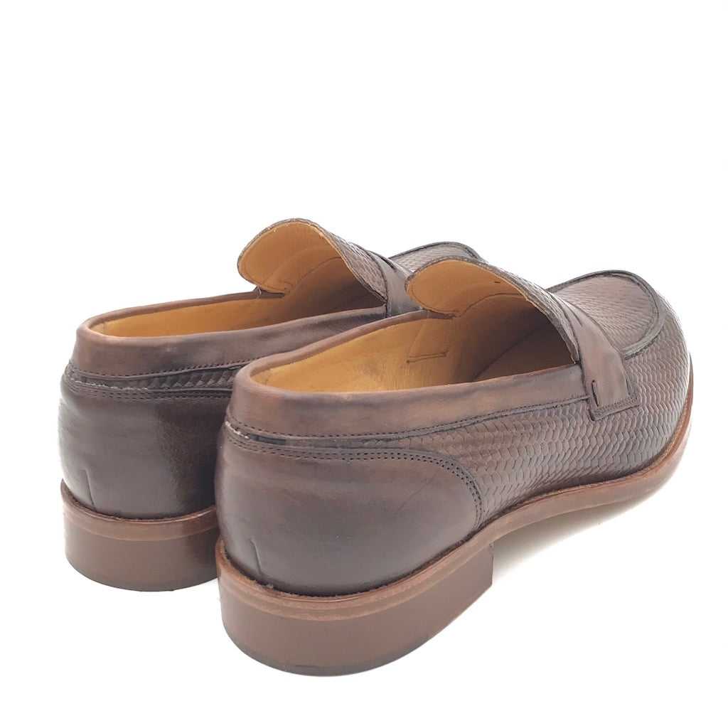 Zulian Calzature Mocassino intrecciato fango Economico