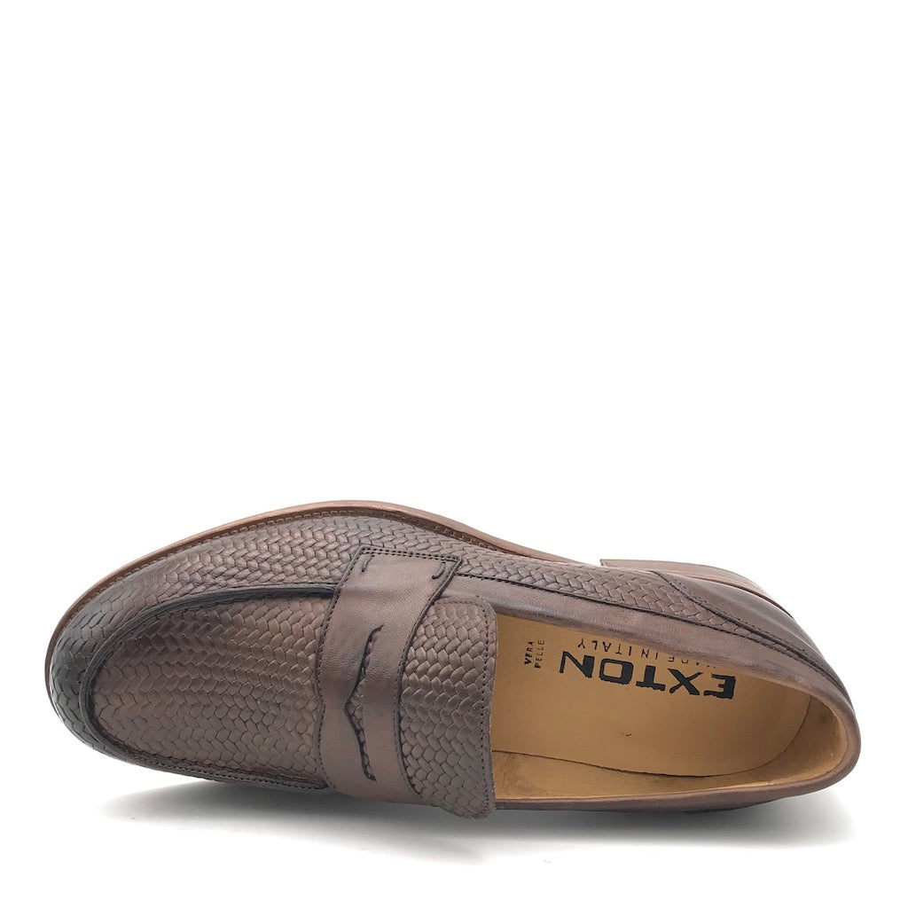 Zulian Calzature Mocassino intrecciato fango Economico