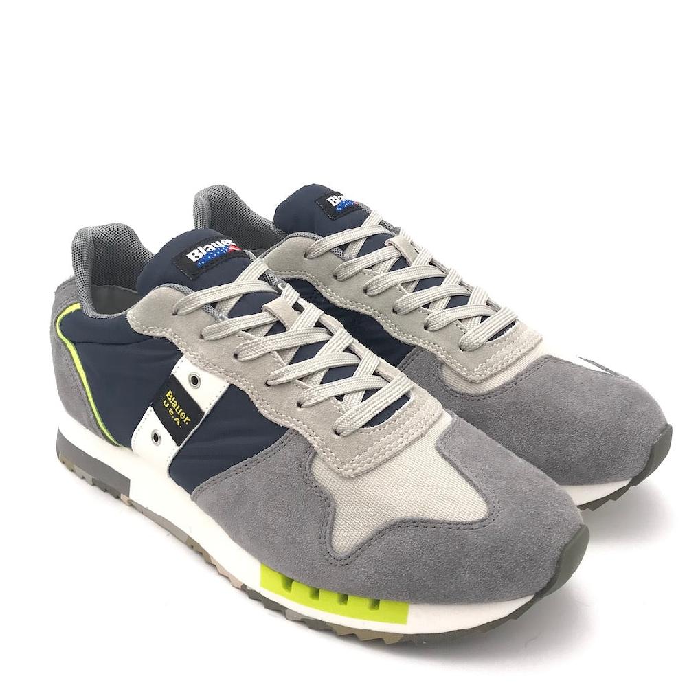Zulian Calzature Sneakers Queens01 Dir navy-grey Outlet