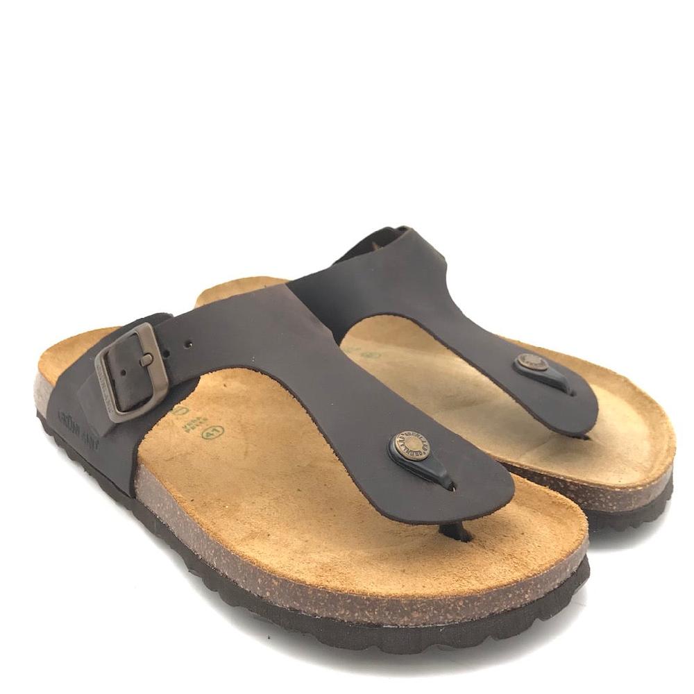 Zulian Calzature Ciabatta Bobo infradito mogano Vendita Calda