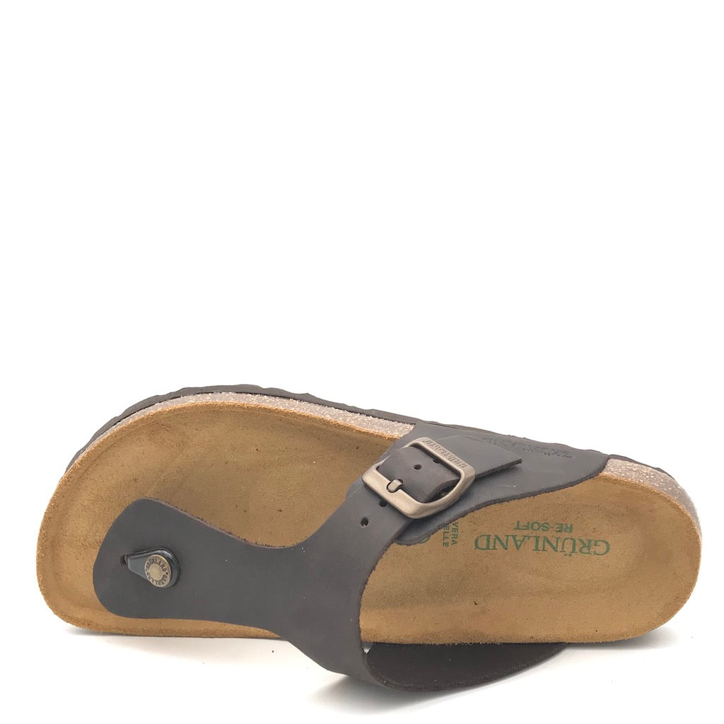 Zulian Calzature Ciabatta Bobo infradito mogano Vendita Calda
