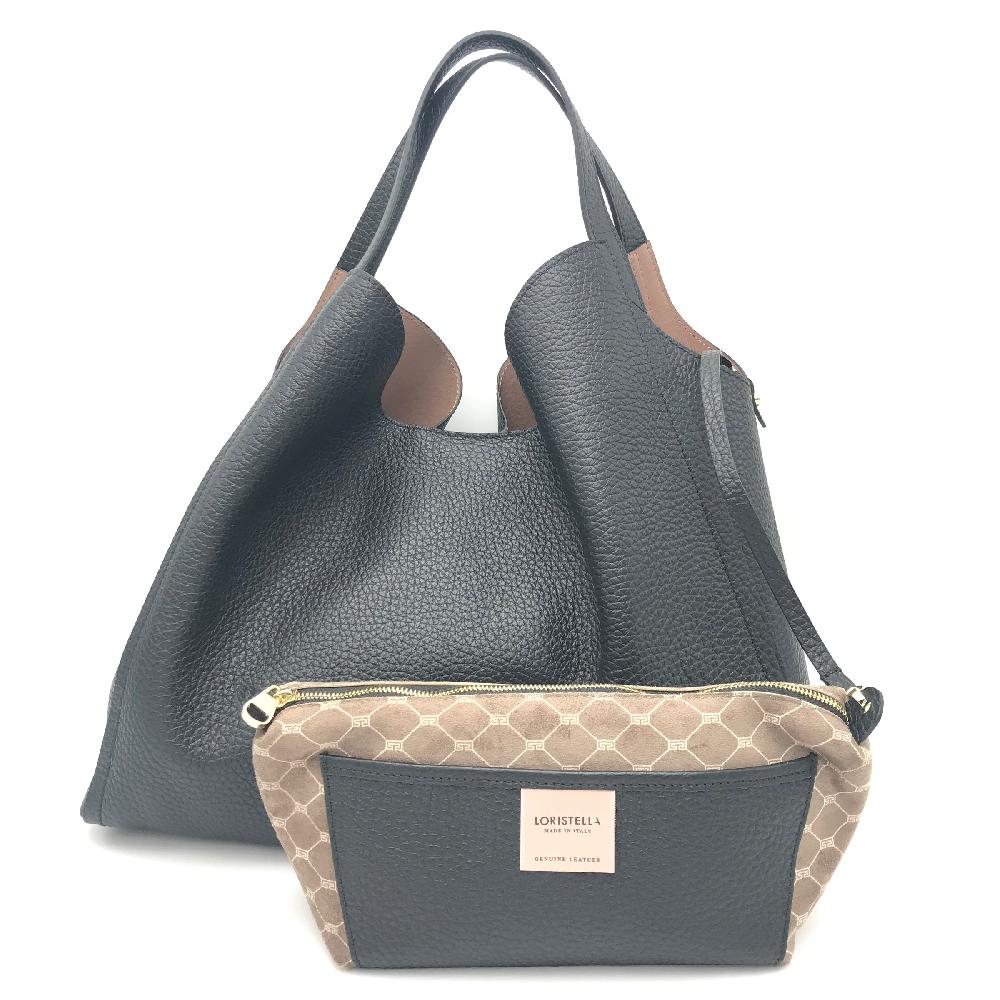 Zulian Calzature Borsa a spalla Serena nera Italy