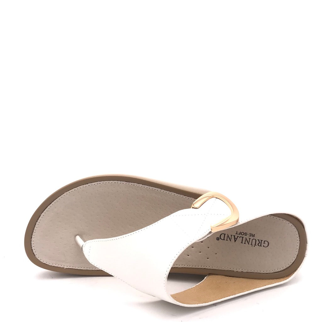 Zulian Calzature Ciabatta infradito Dira bianca Offerte