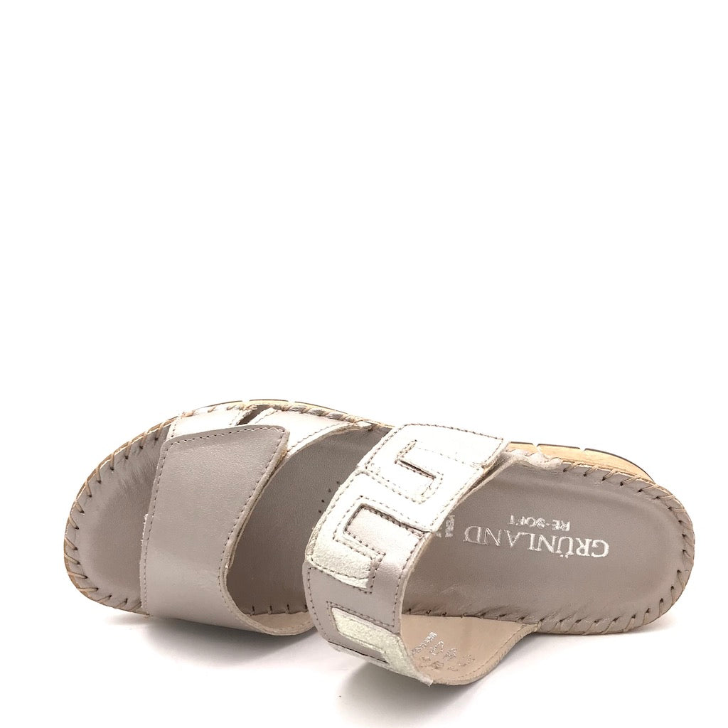 Zulian Calzature Ciabatta Palo platino Vendita Calda