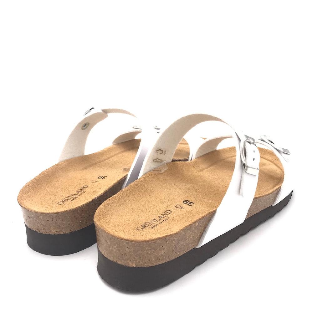 Zulian Calzature Ciabatta Hola doppia fibbia perla In Saldo