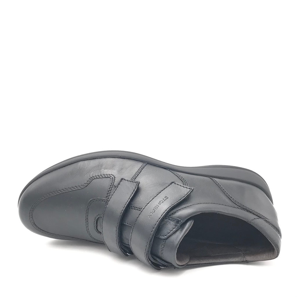 Zulian Calzature Scarpa strappo Season in nappa nera Negozi Online