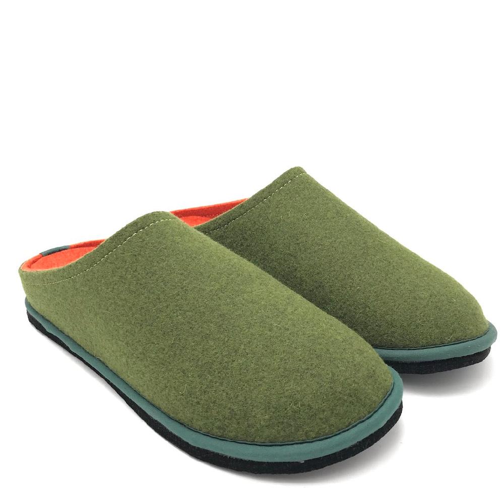Zulian Calzature Ciabatta Easy bicolor muschio-arancione Acquista Ora