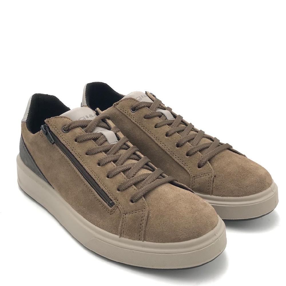 Zulian Calzature Sneakers Sten sesamo-antracite Online