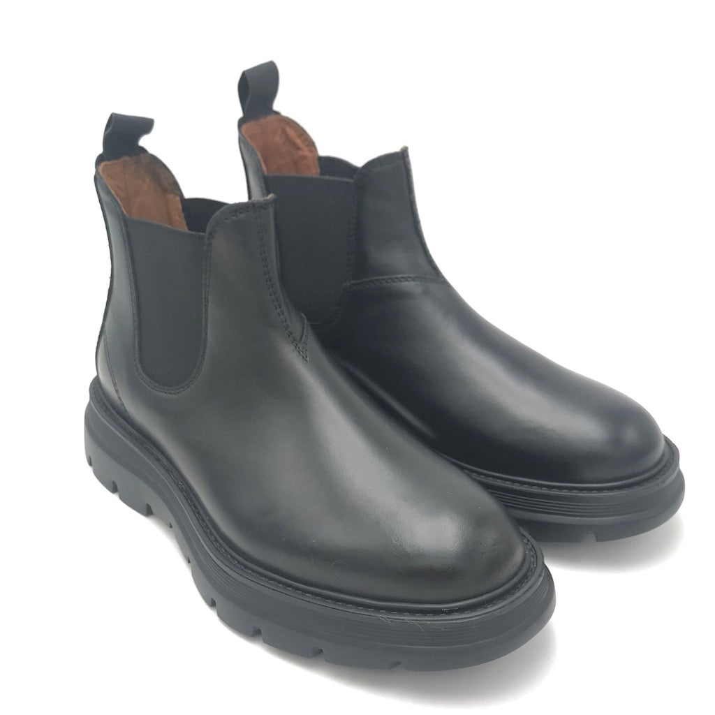 Zulian Calzature Beatles in pelle nera Hotsell