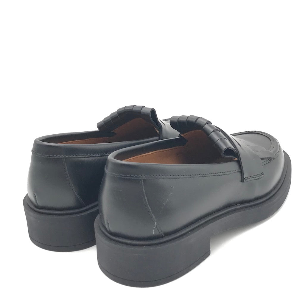 Zulian Calzature Mocassino college frangia in pelle nera Acquista Ora