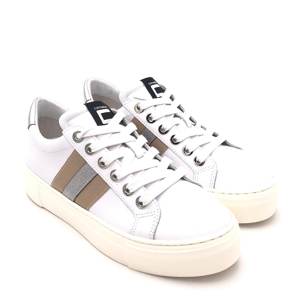 Zulian Calzature Sneakers in pelle bianca 2025