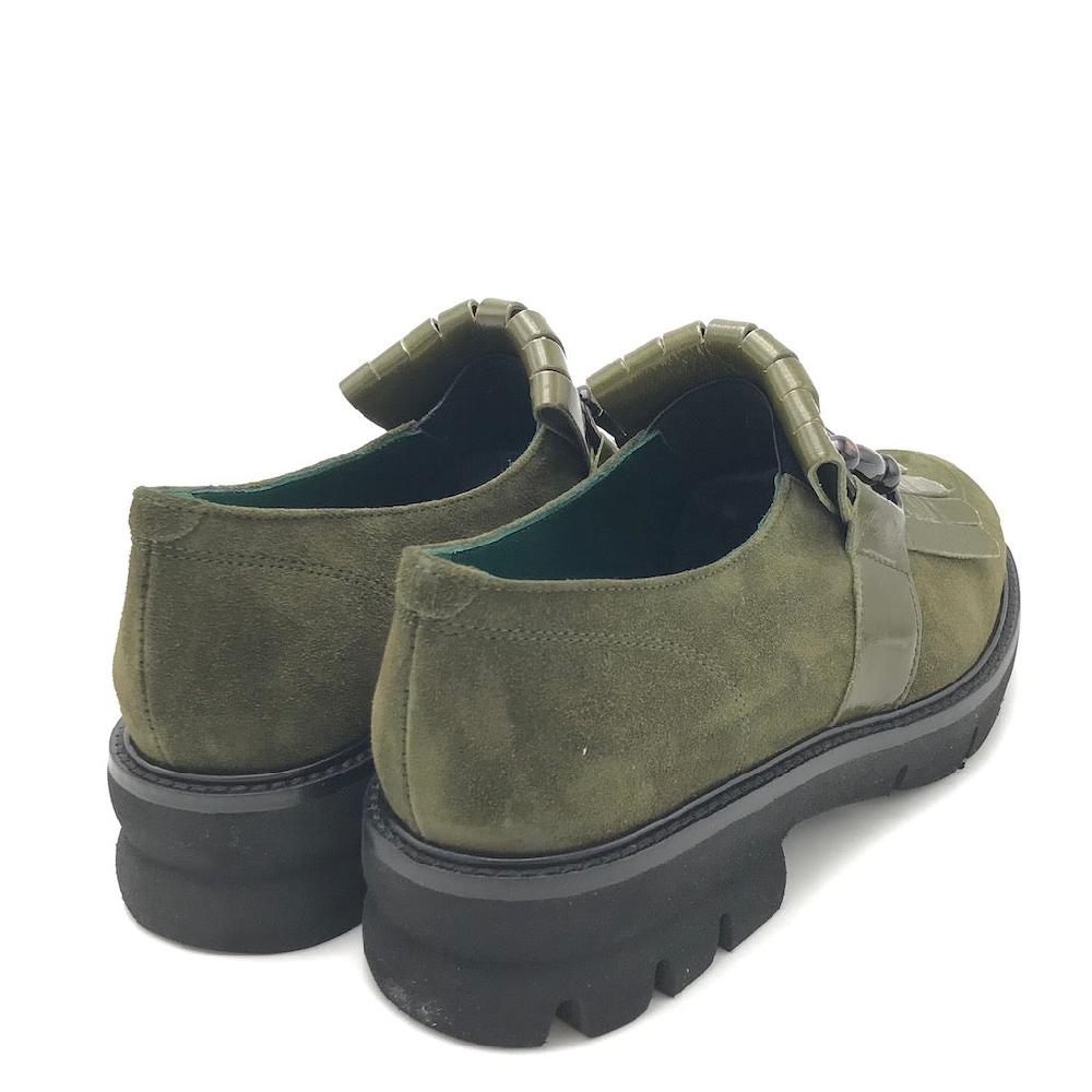 Zulian Calzature Mocassino in camoscio verde bosco Qualità