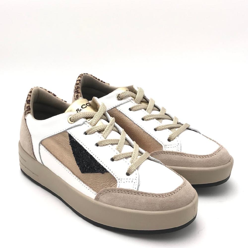 Zulian Calzature Sneakers Alina bianco-beige Offerte