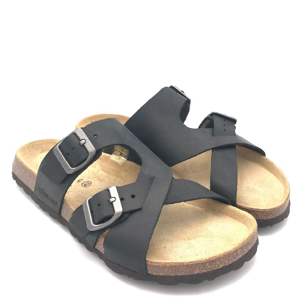 Zulian Calzature Ciabatta incrociata Bobo nera Shopping Online