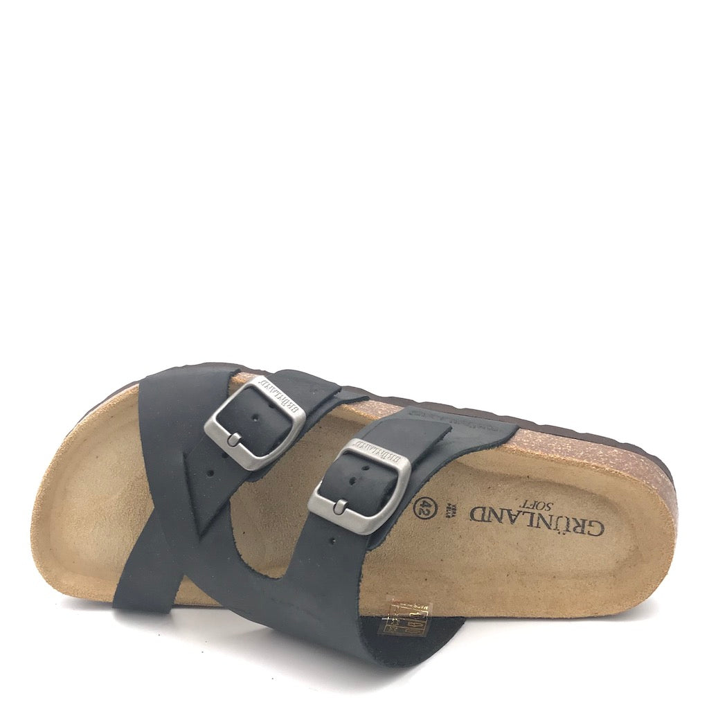 Zulian Calzature Ciabatta incrociata Bobo nera Shopping Online