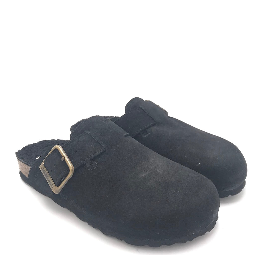 Zulian Calzature Ciabatta Sara shearling nero Nuova
