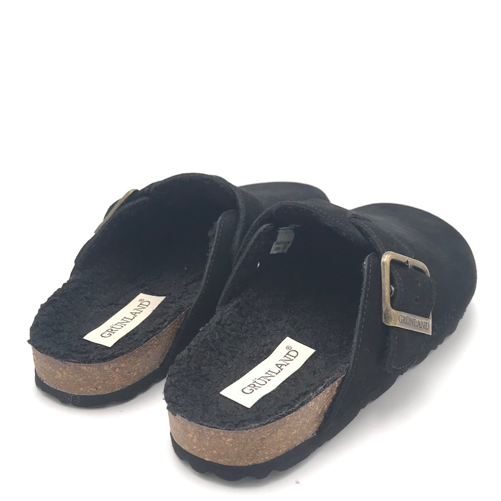 Zulian Calzature Ciabatta Sara shearling nero Nuova