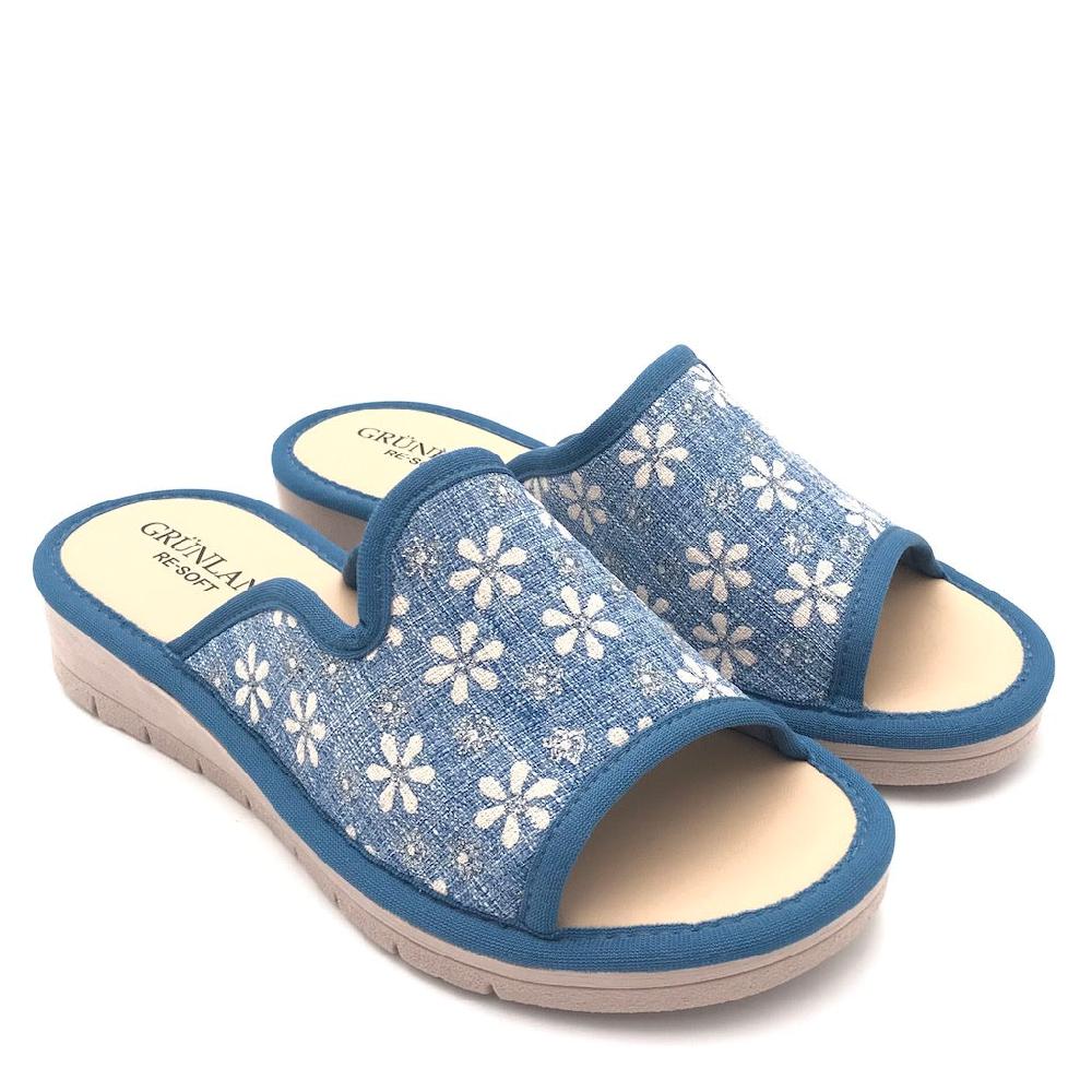 Zulian Calzature Ciabatta Dola tessuto jeans Italy