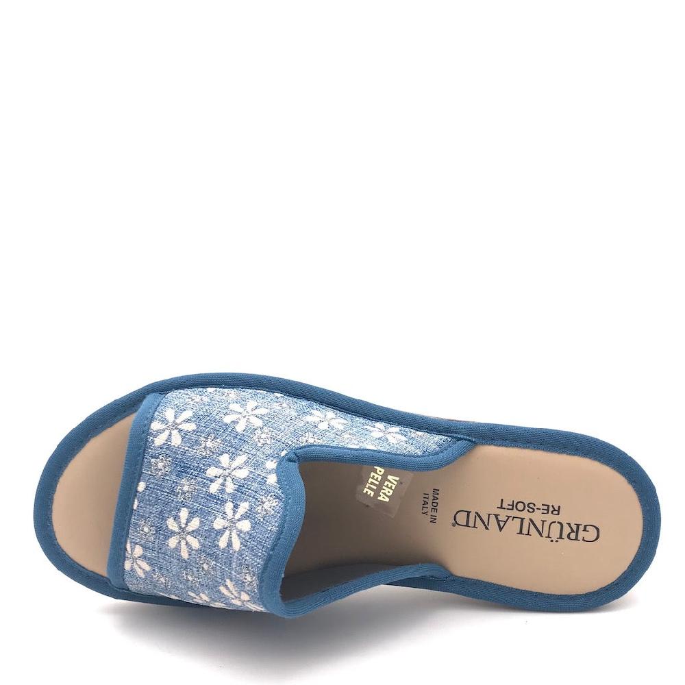 Zulian Calzature Ciabatta Dola tessuto jeans Italy