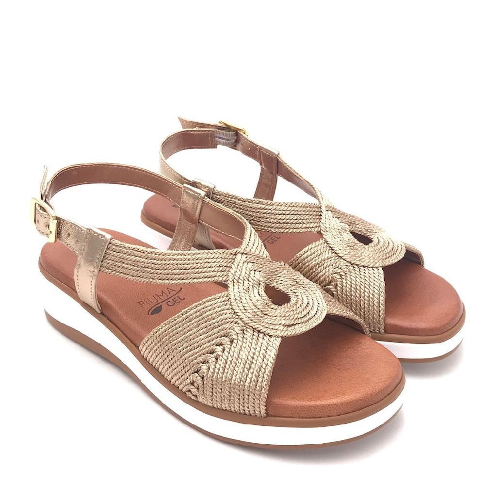 Zulian Calzature Sandalo cordalux rame In Linea