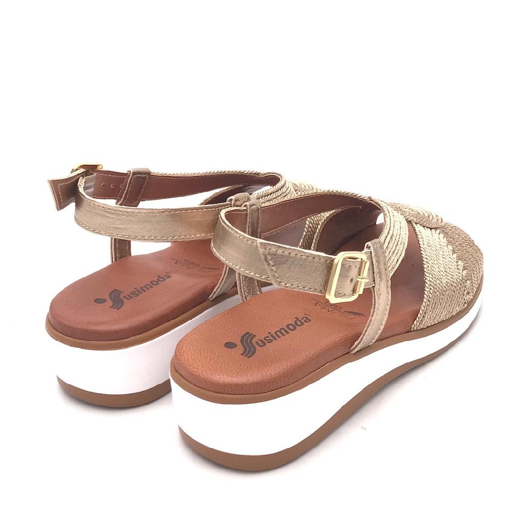 Zulian Calzature Sandalo cordalux rame In Linea