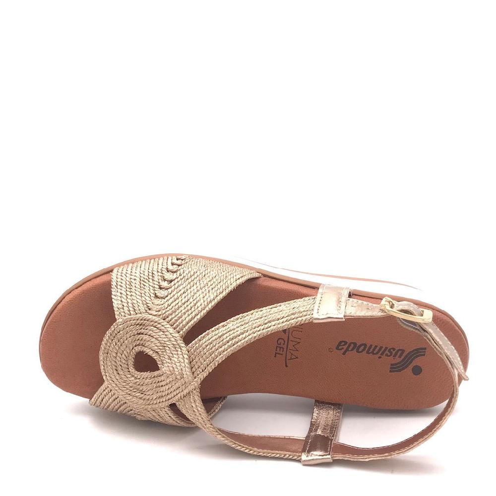 Zulian Calzature Sandalo cordalux rame In Linea