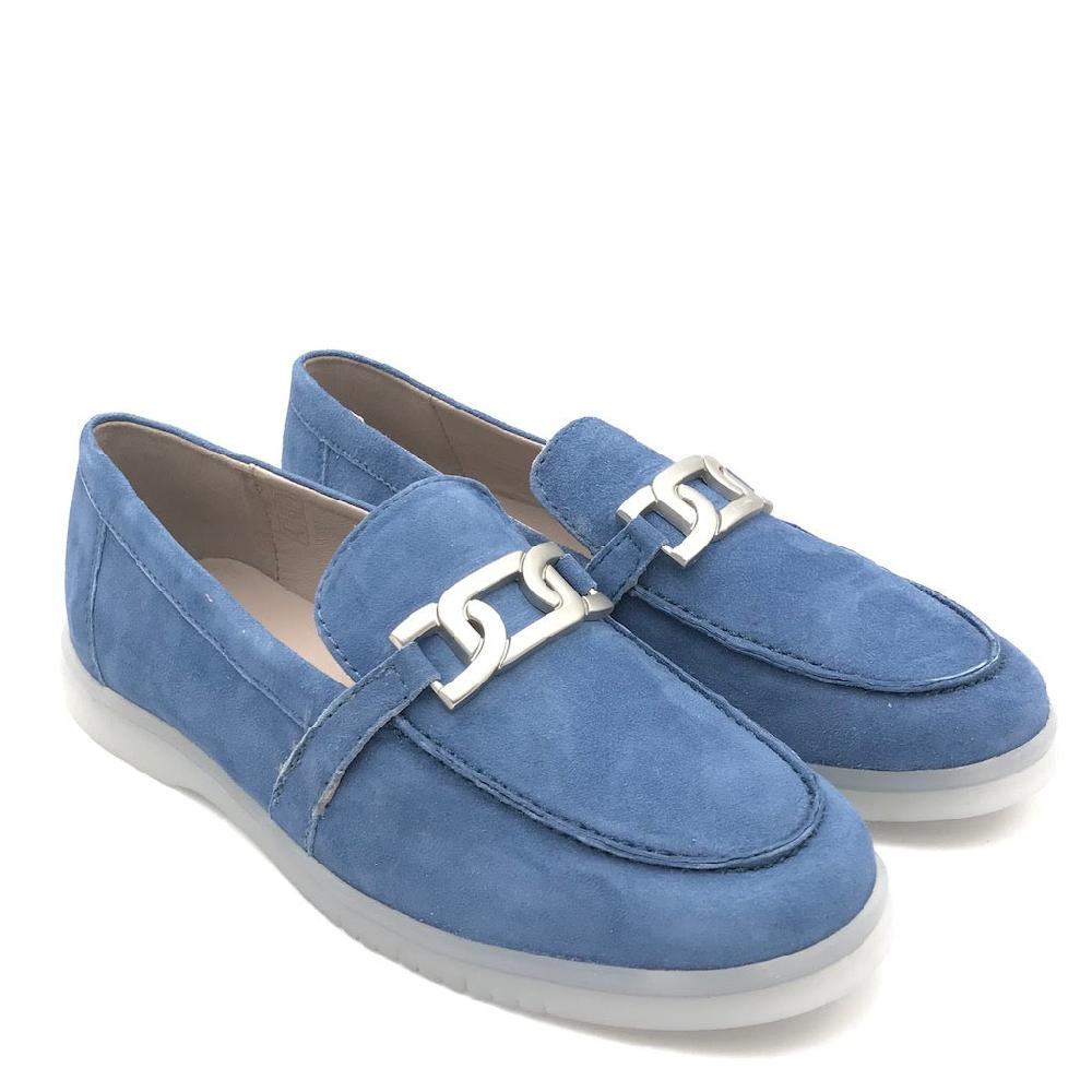 Zulian Calzature Mocassino Taco cielo Prezzo Ridotto