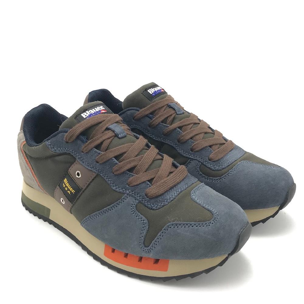 Zulian Calzature Sneakers Queens01 navy-military Saldi Di Fabbrica
