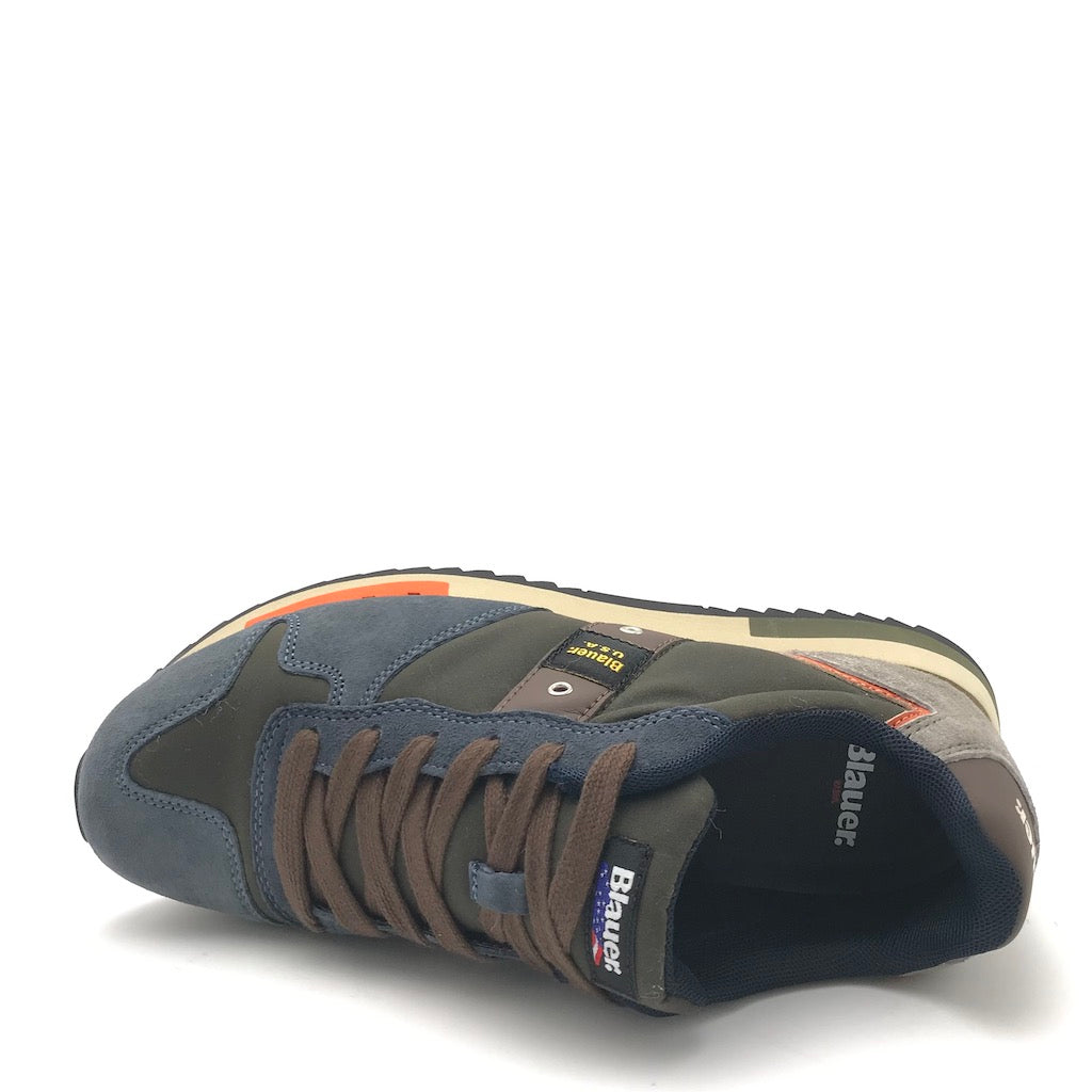Zulian Calzature Sneakers Queens01 navy-military Saldi Di Fabbrica