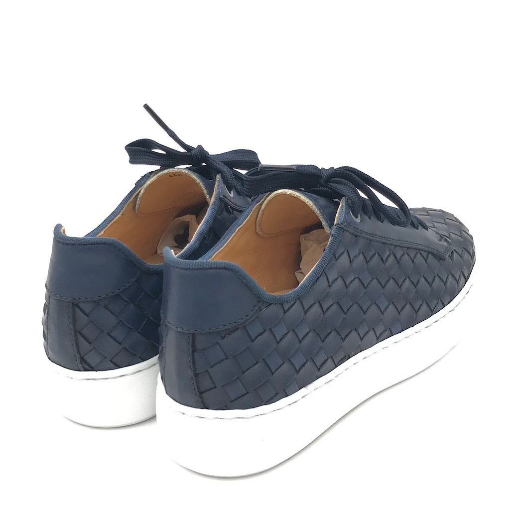 Zulian Calzature Sneakers intrecciata blu 50% di sconto con spedizione gratuita