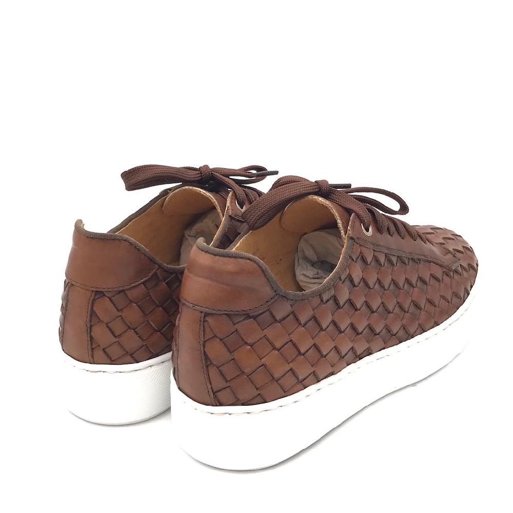 Zulian Calzature Sneakers intrecciata cuoio Negozio