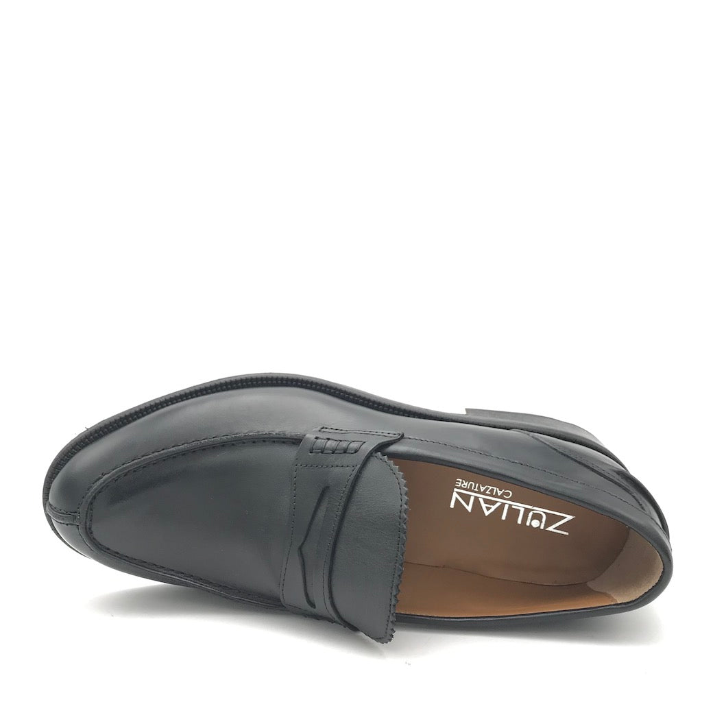 Zulian Calzature Mocassino college nero 2025