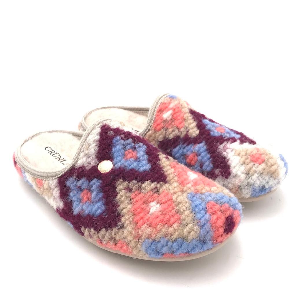 Zulian Calzature Ciabatta Faye beige-multi In Linea