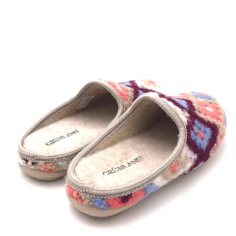 Zulian Calzature Ciabatta Faye beige-multi In Linea