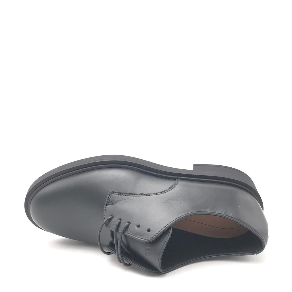 Zulian Calzature Allacciata in pelle nera Spedizione Gratuita