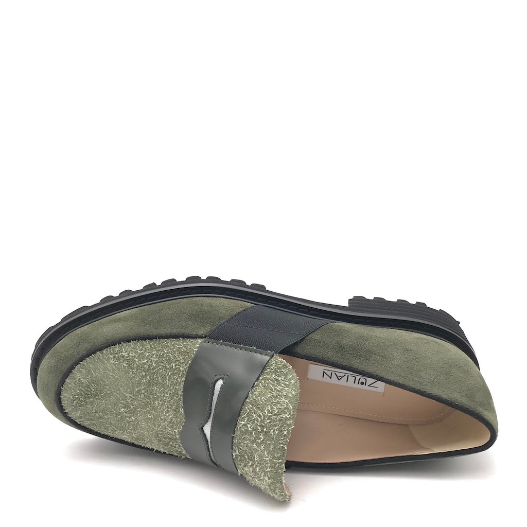 Zulian Calzature Mocassino Lina verde Soddisfazione Garantita