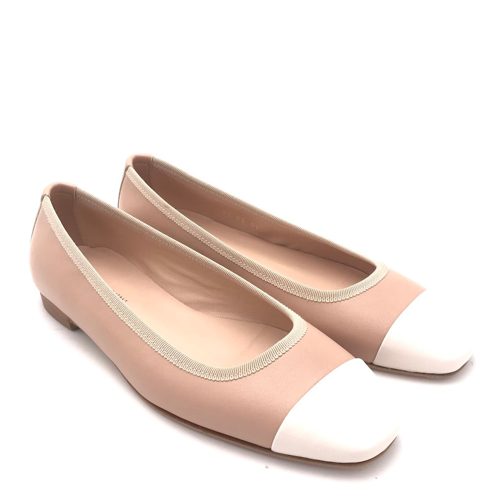 Zulian Calzature Ballerina bi-colore cipria Negozi Online