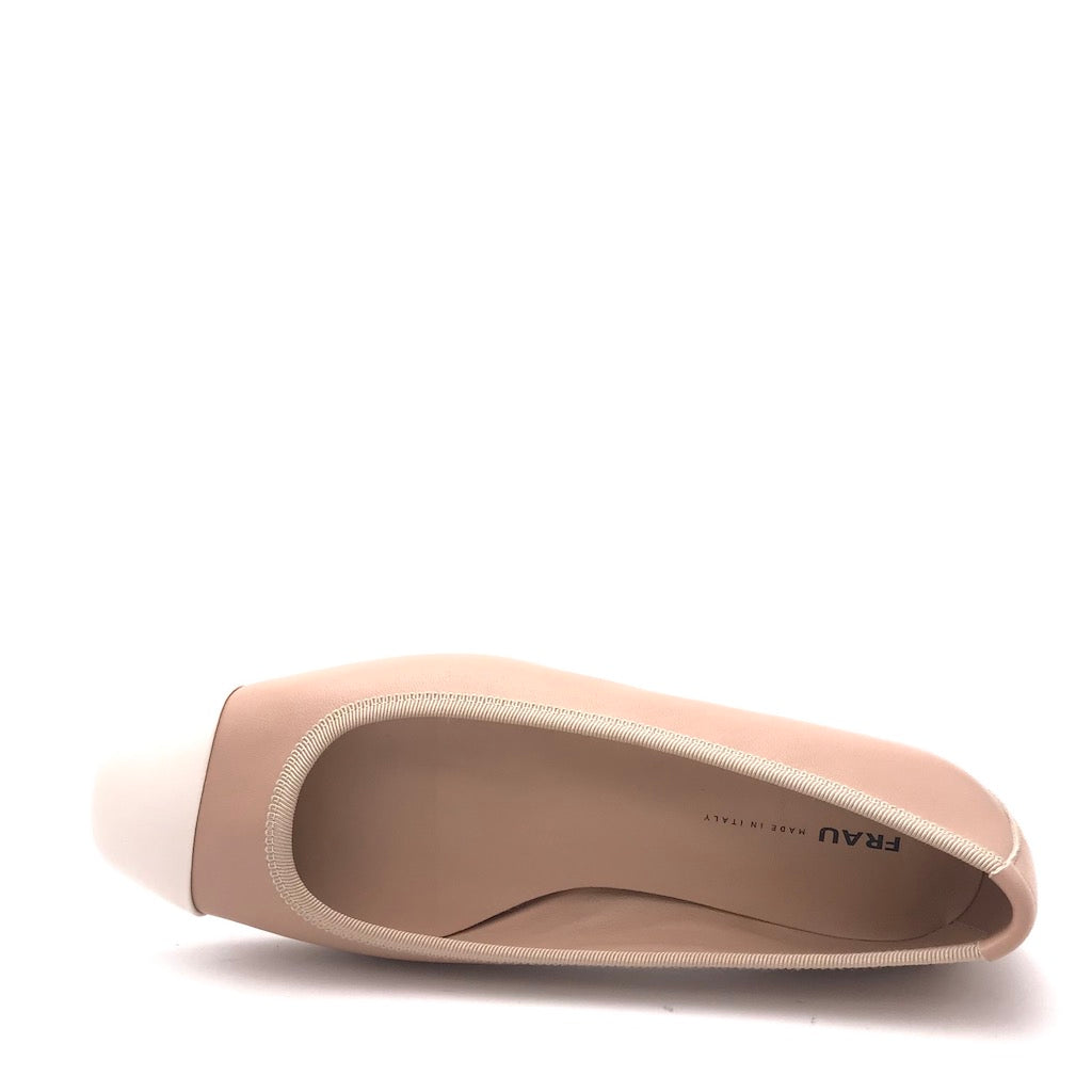 Zulian Calzature Ballerina bi-colore cipria Negozi Online