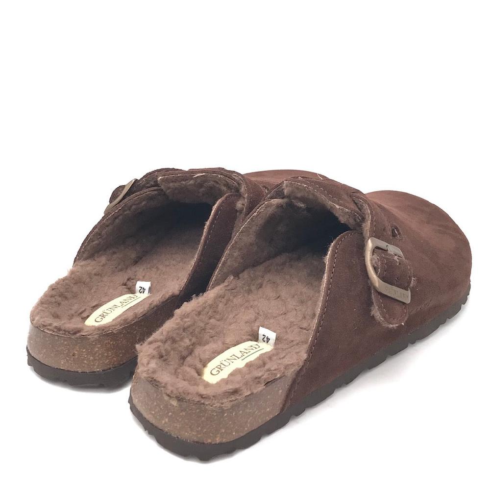 Zulian Calzature Ciabatta Bobo shearling marrone Outlet