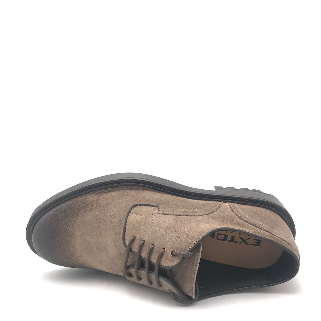 Zulian Calzature Allacciata in crosta anticata taupe Hotsell