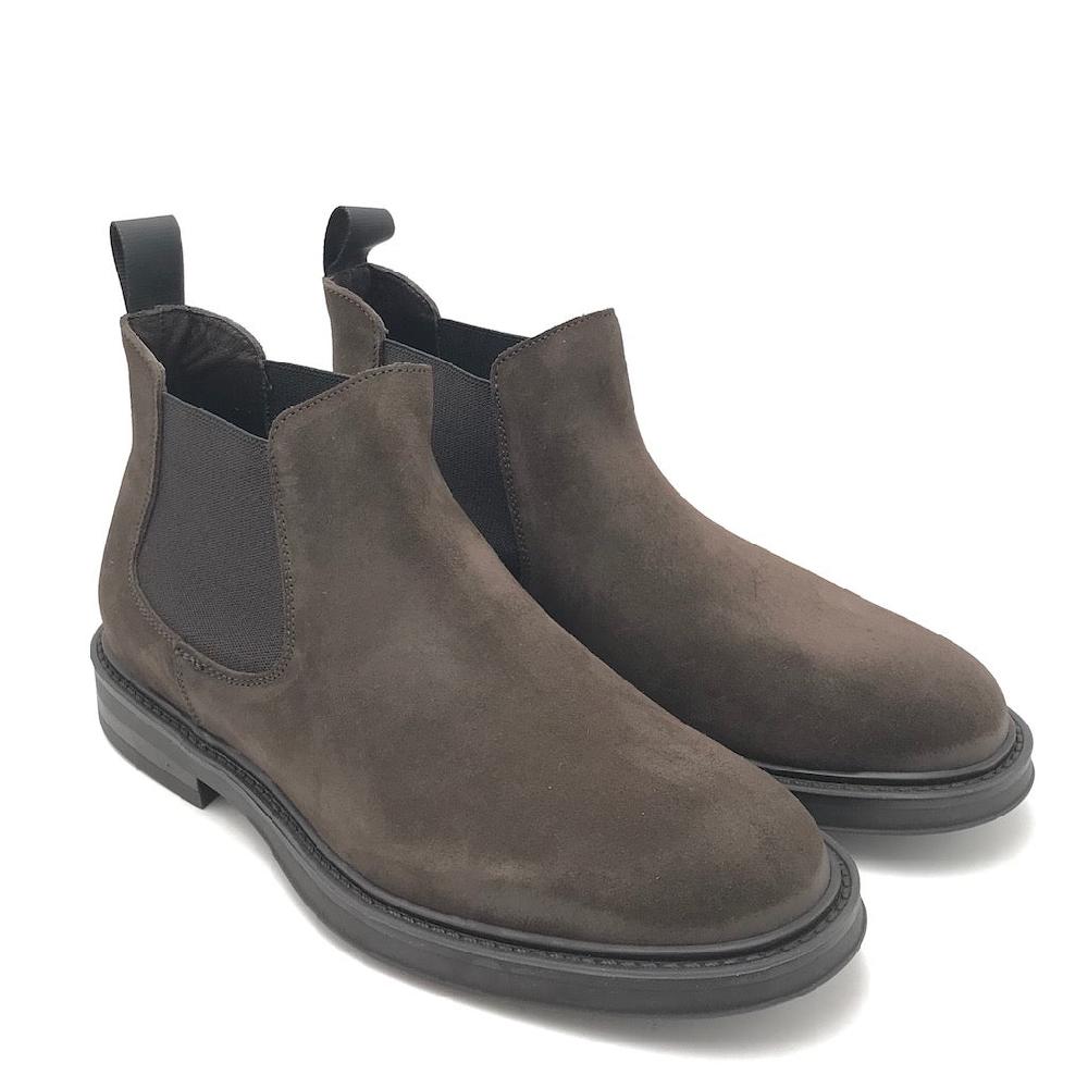 Zulian Calzature Beatles in crosta marrone Vendite Flash