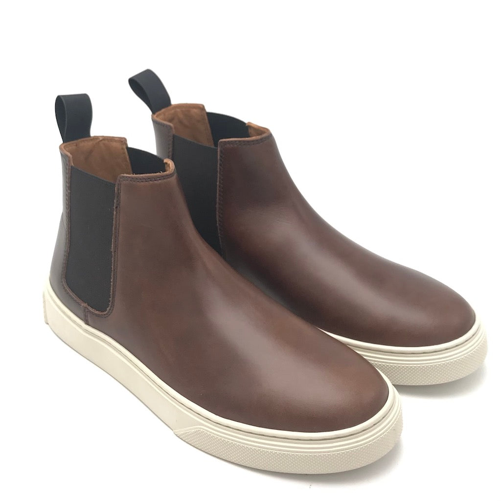 Zulian Calzature Beatles in pelle coffee Italia