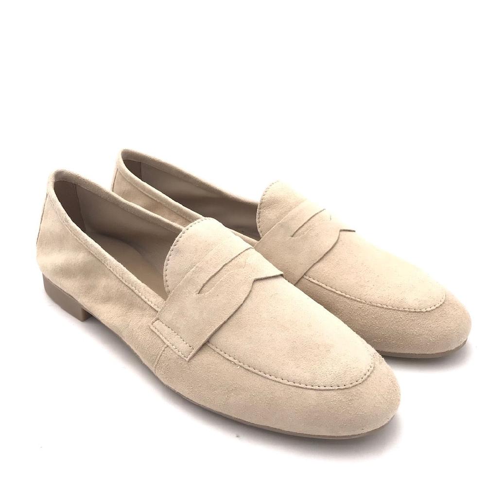 Zulian Calzature Mocassino Sixt velour beige Grande vendita